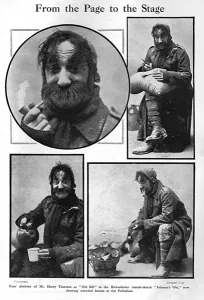 Acting Prints: Bruce Bairnsfather. Harry Thurston as Old Bill at the Palla