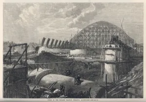 Iron Prints: Building St Pancras Station, Central London