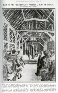 Building Prints: Built of the Mayflowers timbers? A barn at Jordan s