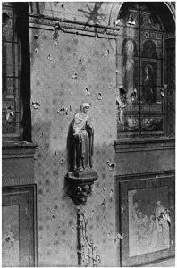 Windows Prints: Bullet-holes in the walls and windows of an Ypres convent