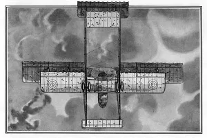 Bullet Prints: Bullet & shrapnel holes in a Farman biplane, WW1