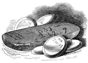 America Prints: Bullion Office. Bank of England. American Silver. The Smalle