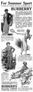 Yachting Prints: Burberry for summer sport, 1914