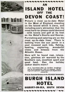 Deco Prints: Burgh Island Hotel advertisement
