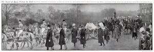 White Prints: Burial of Queen Victoria, Mounted Gun-Carriage