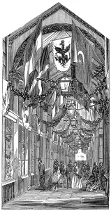 1858 Prints: Burlington Arcade, Piccadilly, London, 1858