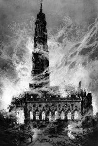 Bombarded Prints: The Burning of the Hotel de Ville at Arras