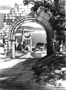 Yorkshire Prints: Byland Abbey, Yorkshire
