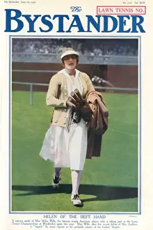 2012 Prints: Bystander front cover - Lawn tennis number - Helen Wills Moo