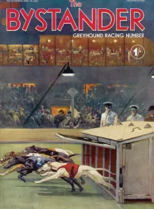 Spectators Prints: Bystander Greyhound Racing Number