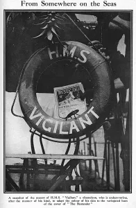 Ring Prints: The Bystander on HMS Vigilant, WW1