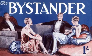 Gathering Prints: Bystander masthead 1928, social gathering