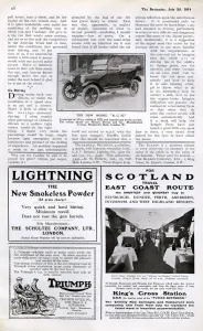 Featuring Prints: Bystander page, travel East Coast Route, 1914
