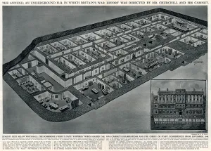 Away Prints: Cabinet War Rooms by G. H. Davis