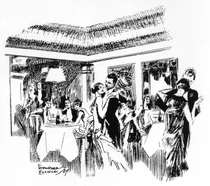 Cafe Prints: The Cafe Anglais, Leicester Square in 1927
