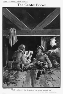 Mask Prints: The Candid Friend by Bruce Bairnsfather