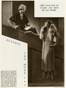 Wool Prints: Capes and coats 1933