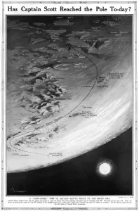 Report Prints: Has Captain Scott reached the Pole today?