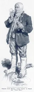 Explorers Prints: Captain Scott smoking on board the Terra Nova