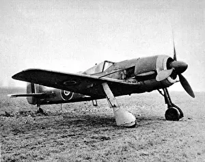 Aeroplane Prints: Captured Focke-Wulf 190, Britain; Second World War, 1944