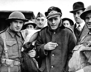 Captured Prints: Captured German Pilot at Dover; Second World War, 1940