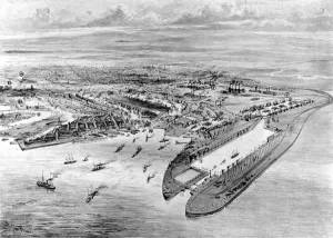 Dock Prints: Cardiff Docks, Wales, 1907