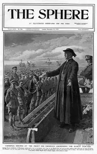 Dublin Prints: Cardinal Bourne addresses Dublin Fusiliers