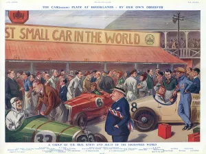 Caricature Prints: Caricatures at Brooklands by The Tout