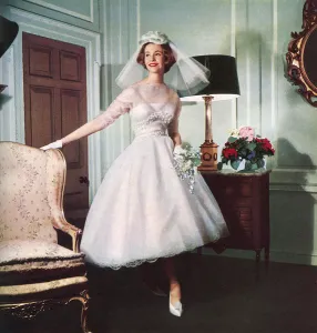Satin Prints: Carina Martin wedding dress, 1958