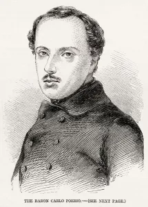 Baron Prints: Carlo Poerio (1803 - 1867), Italian poet, Risorgimento and 1848 Revolution activist