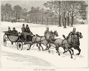 Driving Prints: CARRIAGE IN SNOW