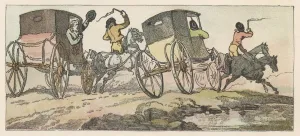 Salisbury Prints: Carriages Racing