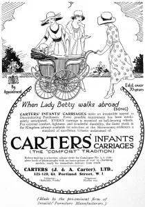 Infant Prints: Carters infant carriages advertisement