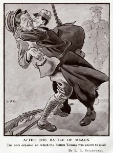 Surprise Prints: Cartoon, After the Battle of Meaux, WW1