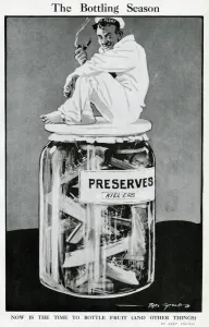 Smiling Prints: Cartoon, The Bottling Season, WW1