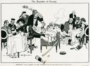 Cafe Prints: Cartoon, The Bounder of Europe, WW1