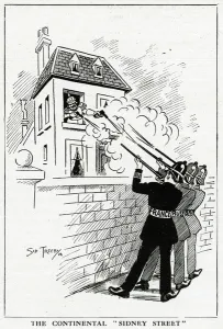 Armed Prints: Cartoon, The Continental Sidney Street, WW1
