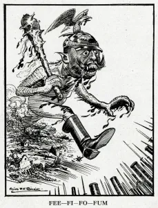 Blood Prints: Cartoon, Fee-Fi-Fo-Fum, WW1