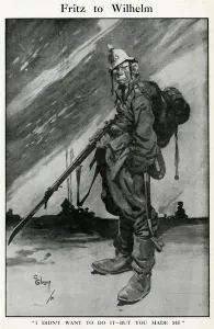 Wilhelm Prints: Cartoon, Fritz to Wilhelm, WW1