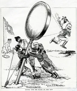 Comic Prints: Cartoon, Giving him his place in the sun, WW1
