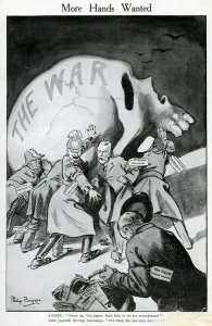 Human Prints: Cartoon, More Hands Wanted, WW1