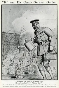 Comic Prints: Cartoon, K and His (Anti) German Garden, WW1