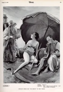 Beach Prints: Cartoon, Logic! by Bert Thomas