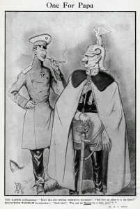Holder Prints: Cartoon, One For Papa, WW1