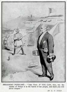 Bordeaux Prints: Cartoon, Poincare and Kaiser, WW1