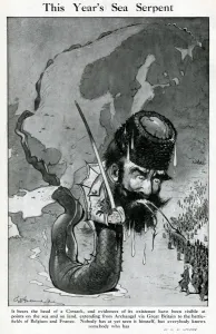 Beard Prints: Cartoon, This Years Sea Serpent, WW1