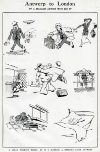 Safe Prints: Cartoons, Antwerp to London, WW1