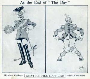 Kaiser Prints: Cartoons, What He Will Look Like, WW1