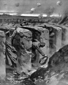 Trenches Prints: Cartridges flung from man to man