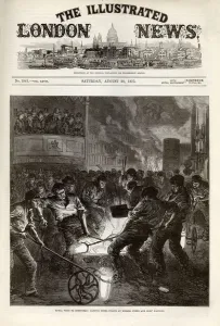 Visit Prints: Casting steel ingots at Messers Firth and Sons Factory